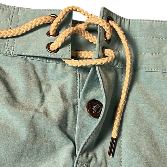 NWT Faherty Mens Sz 28 Retro Board Shorts Striped Swim Trunks Surf Blue MSRP $98 - Picture 6 of 6